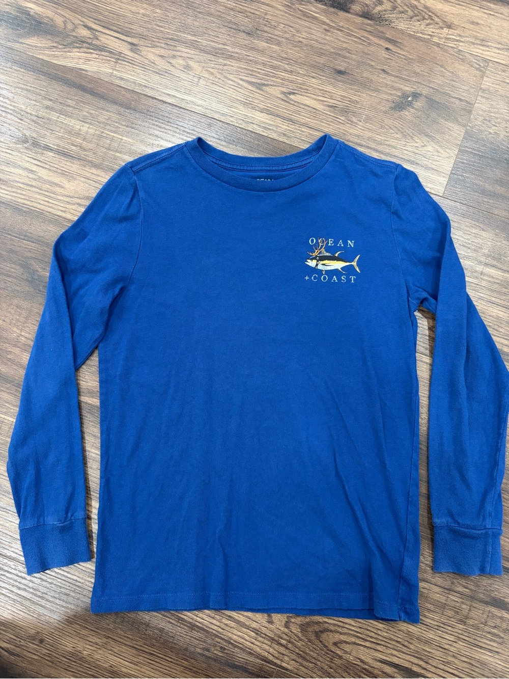 Ocean Coast Boys Long-Sleeve Tee - Deep Blue Size Small